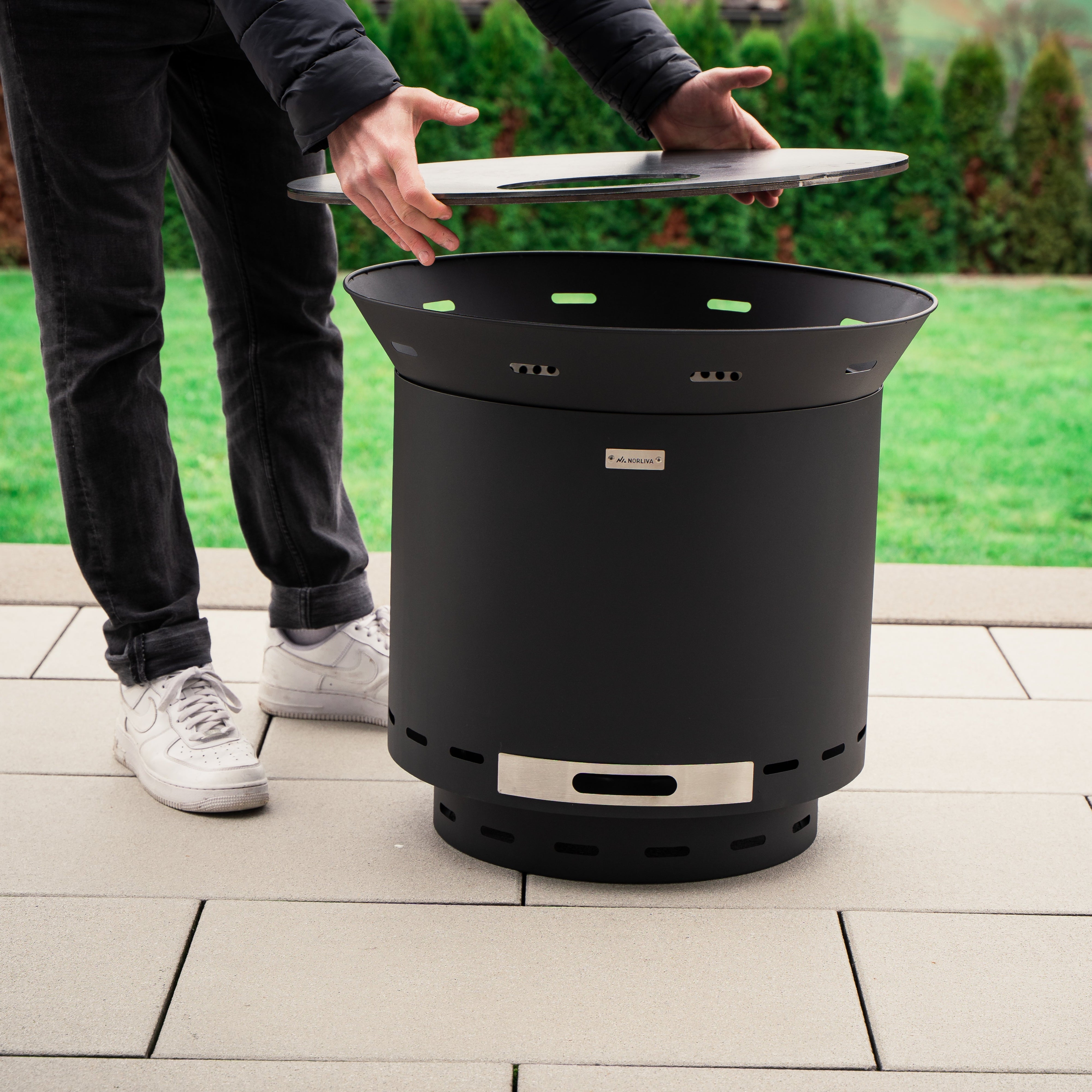 Set: Skara + fire plate grill + lid