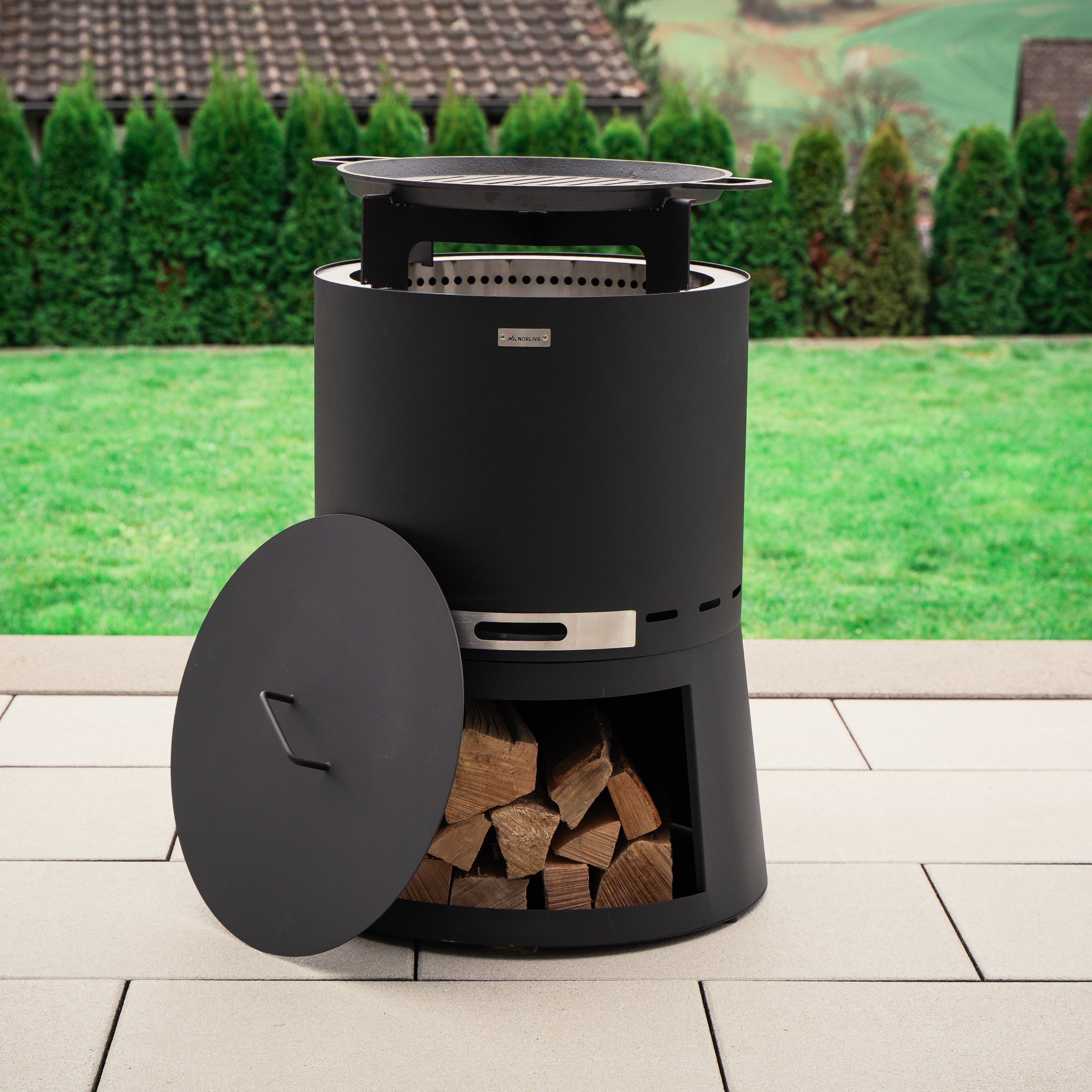 Set: Skara Pluss + Lid + Cast Iron Grill Grate