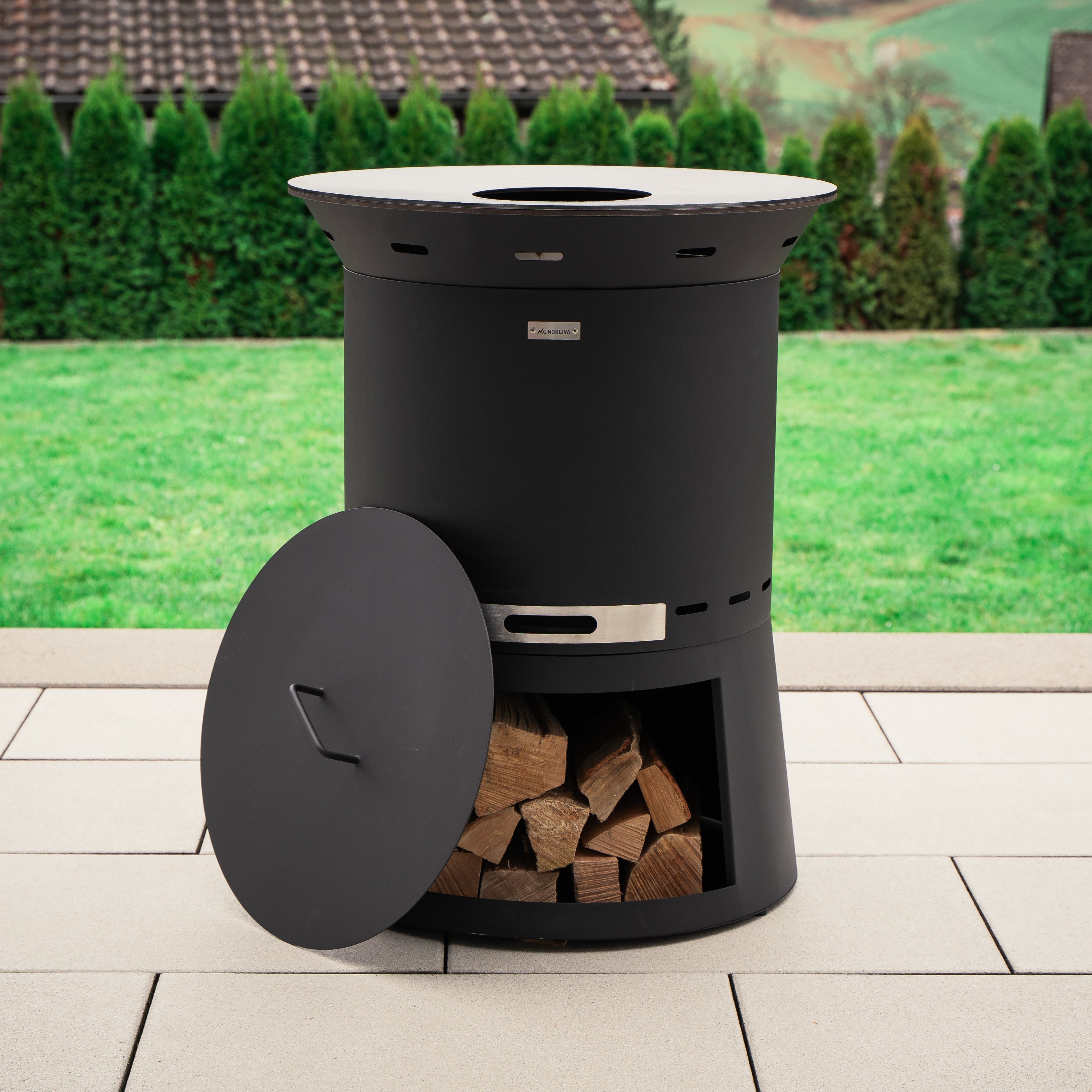 Set: Skara Pluss + fire plate grill + lid