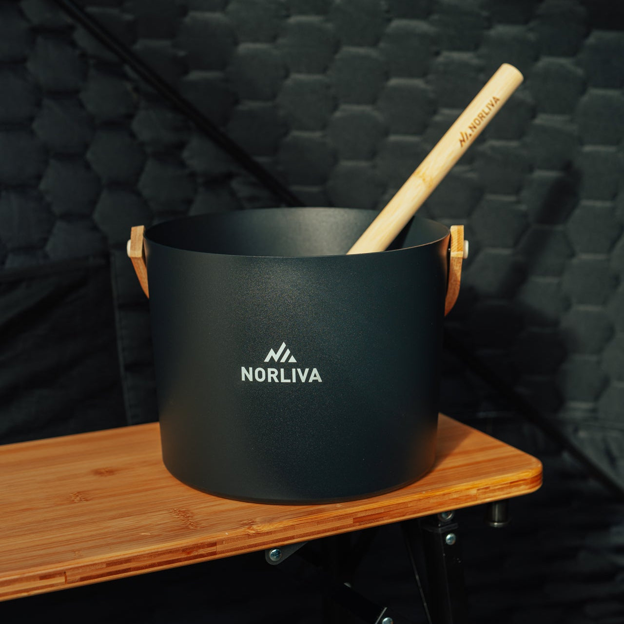 Sauna accessories: sauna stones, sauna bucket + ladle, thermometer, sauna hourglass