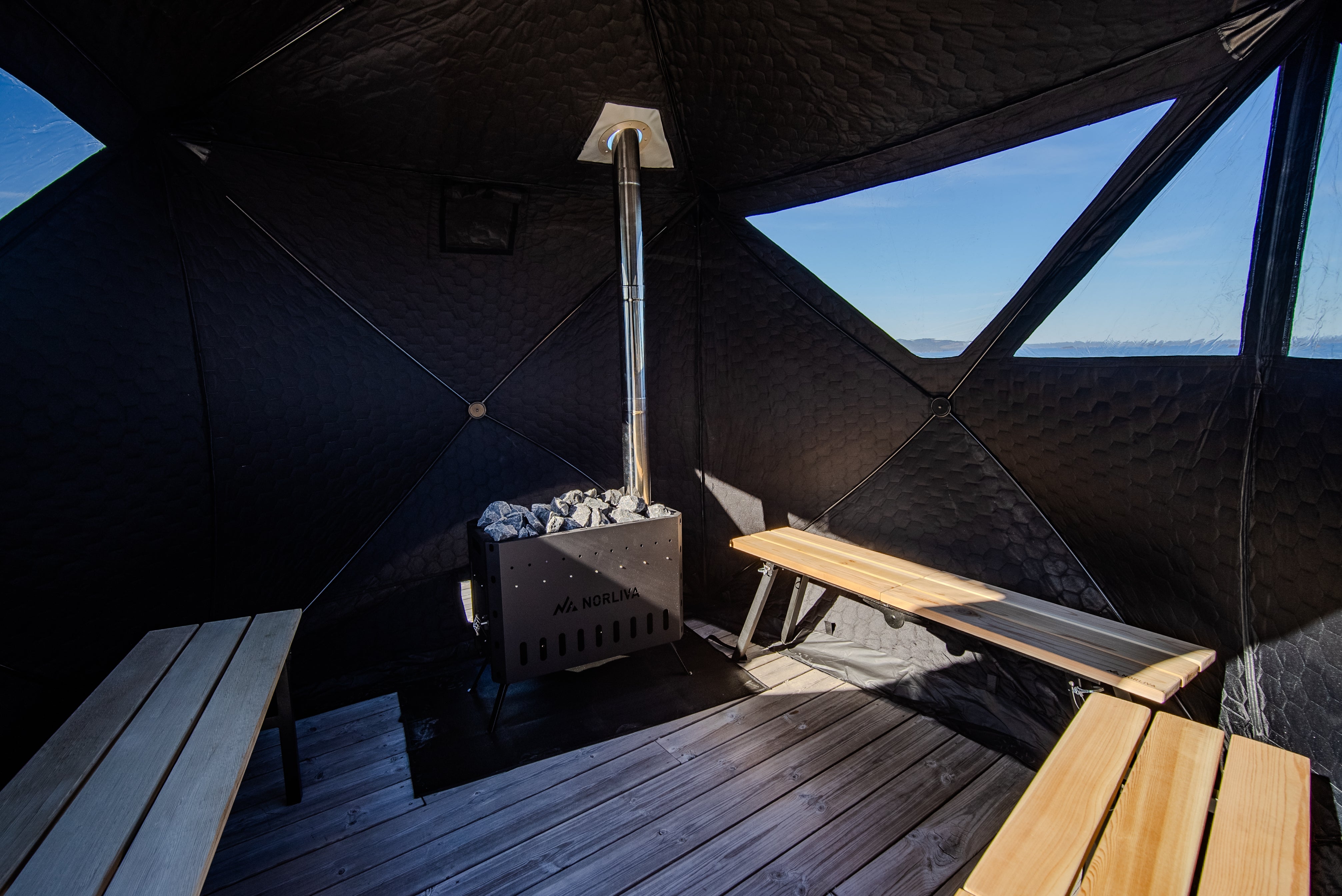 Mobile Sauna Tent Dalen 3.0 with Sauna Stove