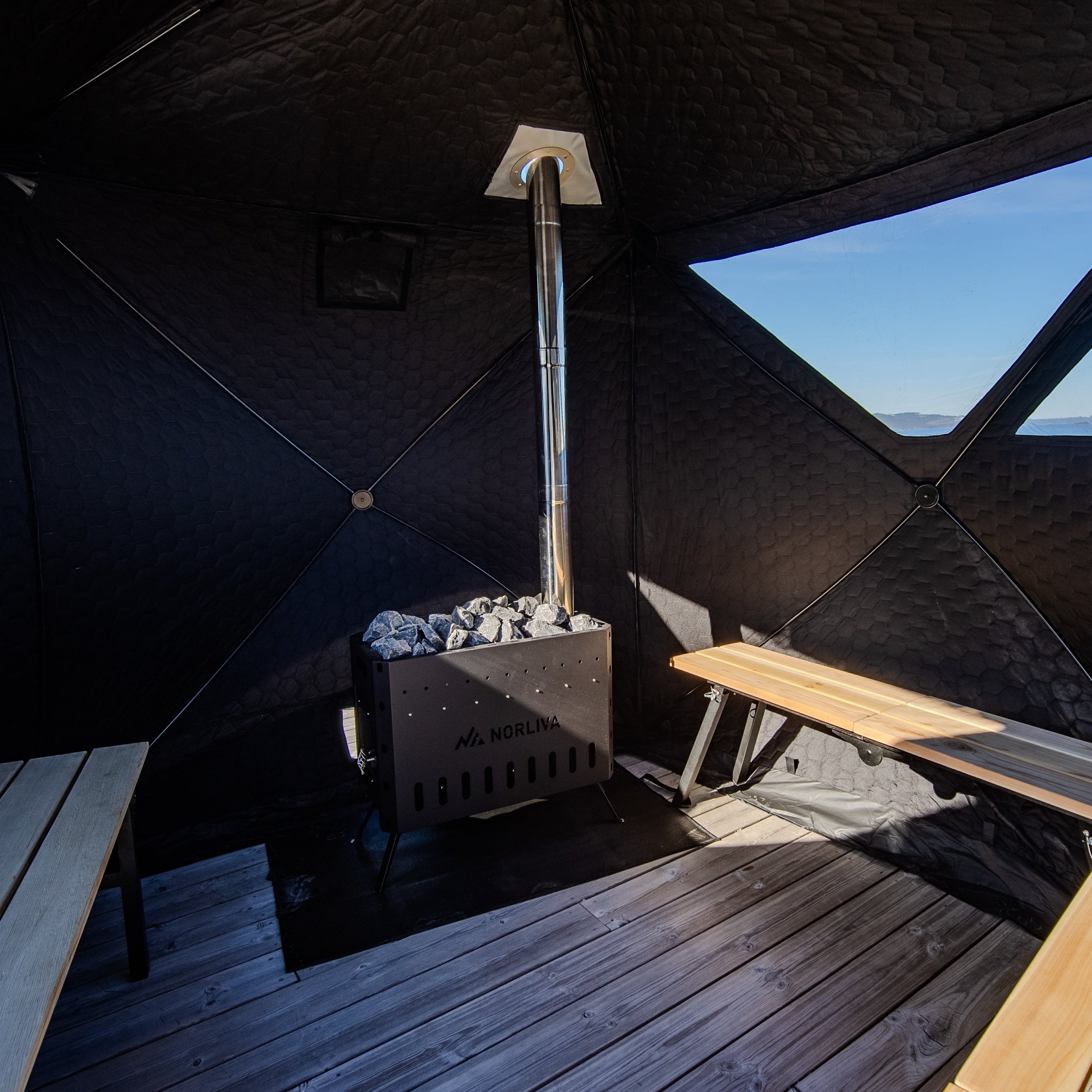 Mobile Sauna Tent Dalen 3.0 with Sauna Stove