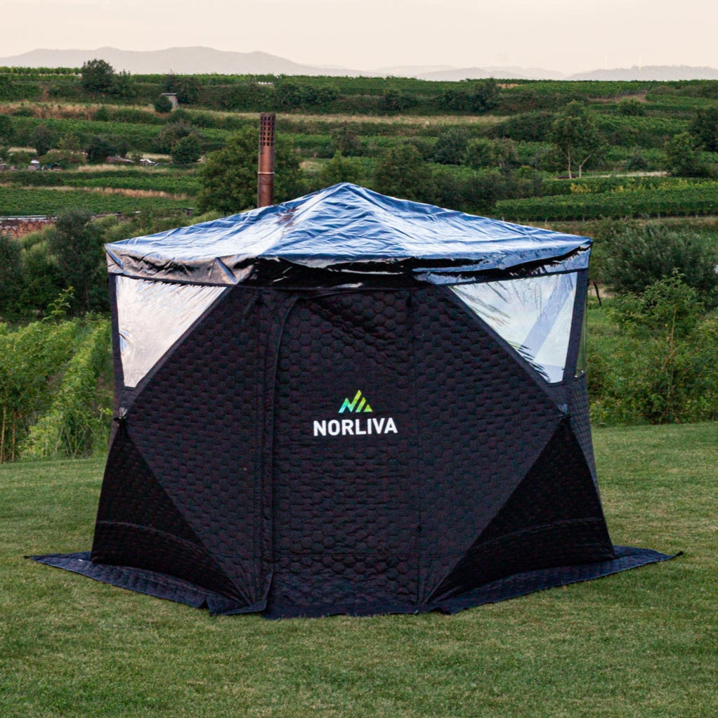 Set: Fjorden Sauna Tent + Heater + Sauna Accessories