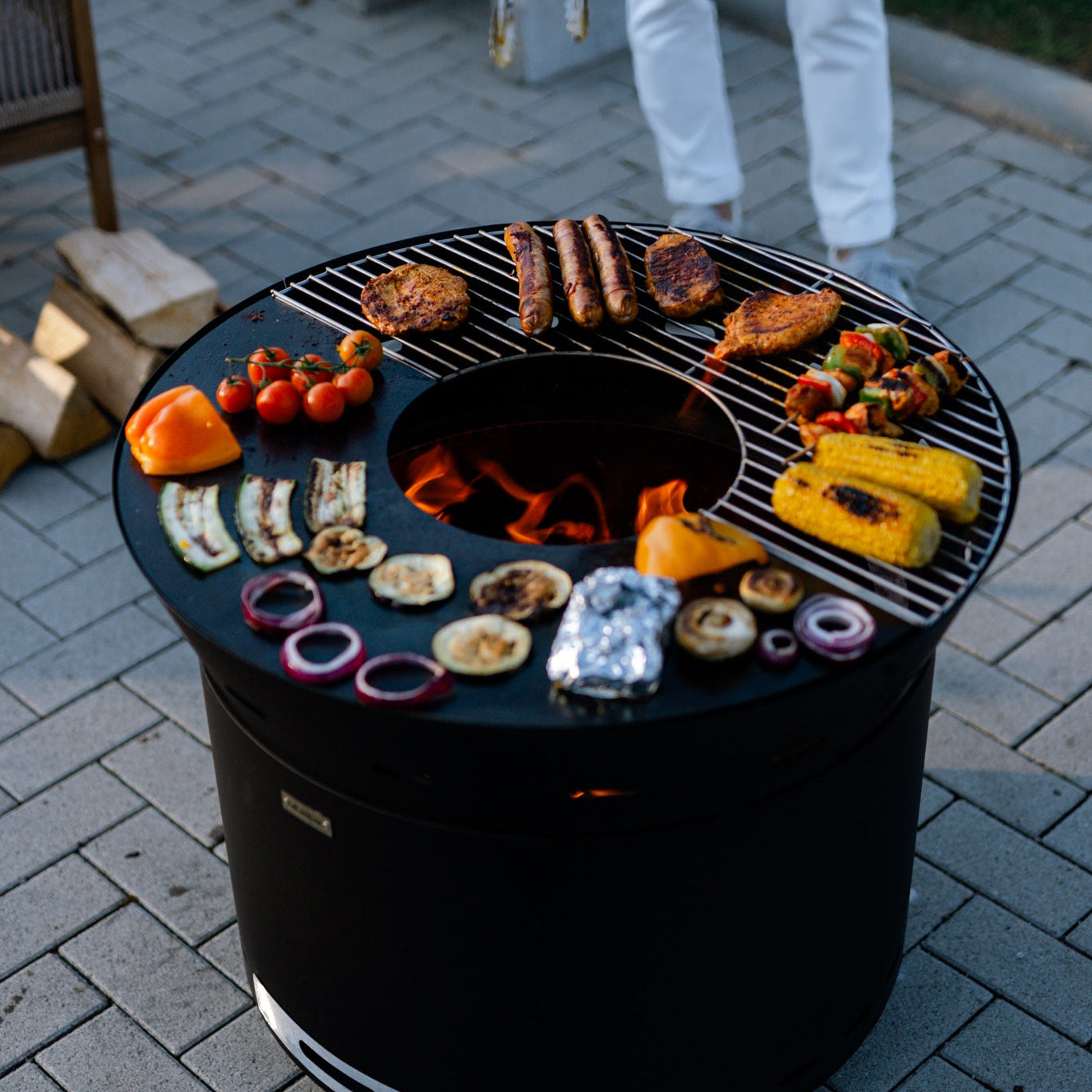 Grillrost für Feuerplatten Aufsatz Lunda