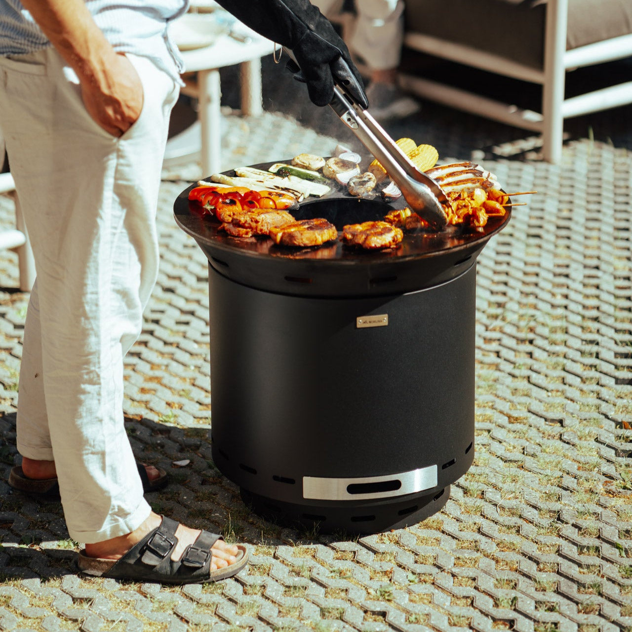 Set: Skara + fire plate grill + lid