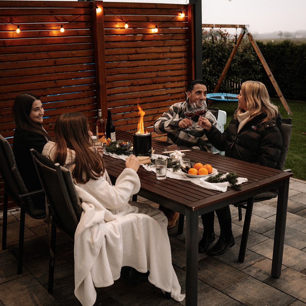 Smokeless tabletop fire Lulea