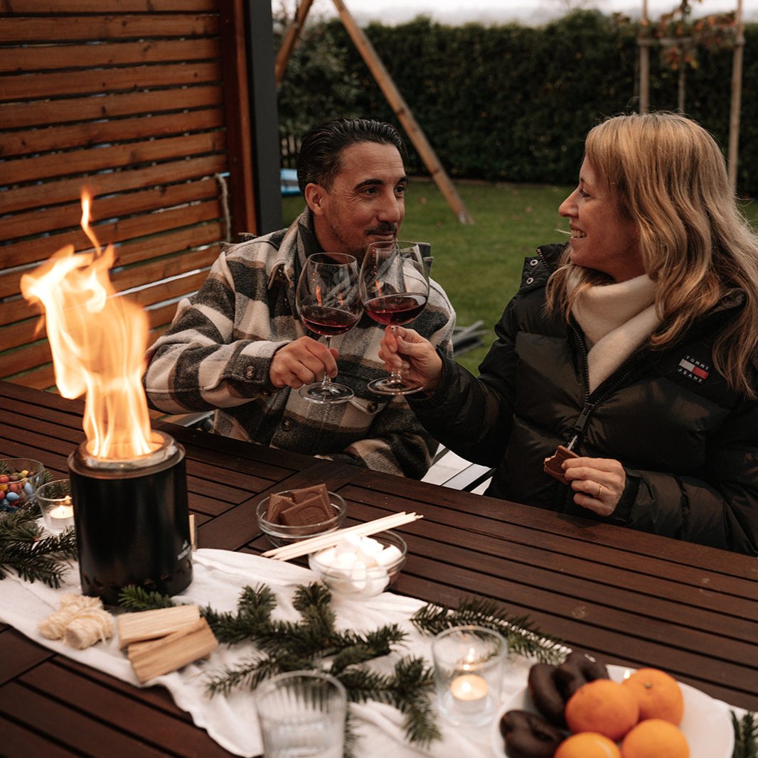Smokeless tabletop fire Lulea