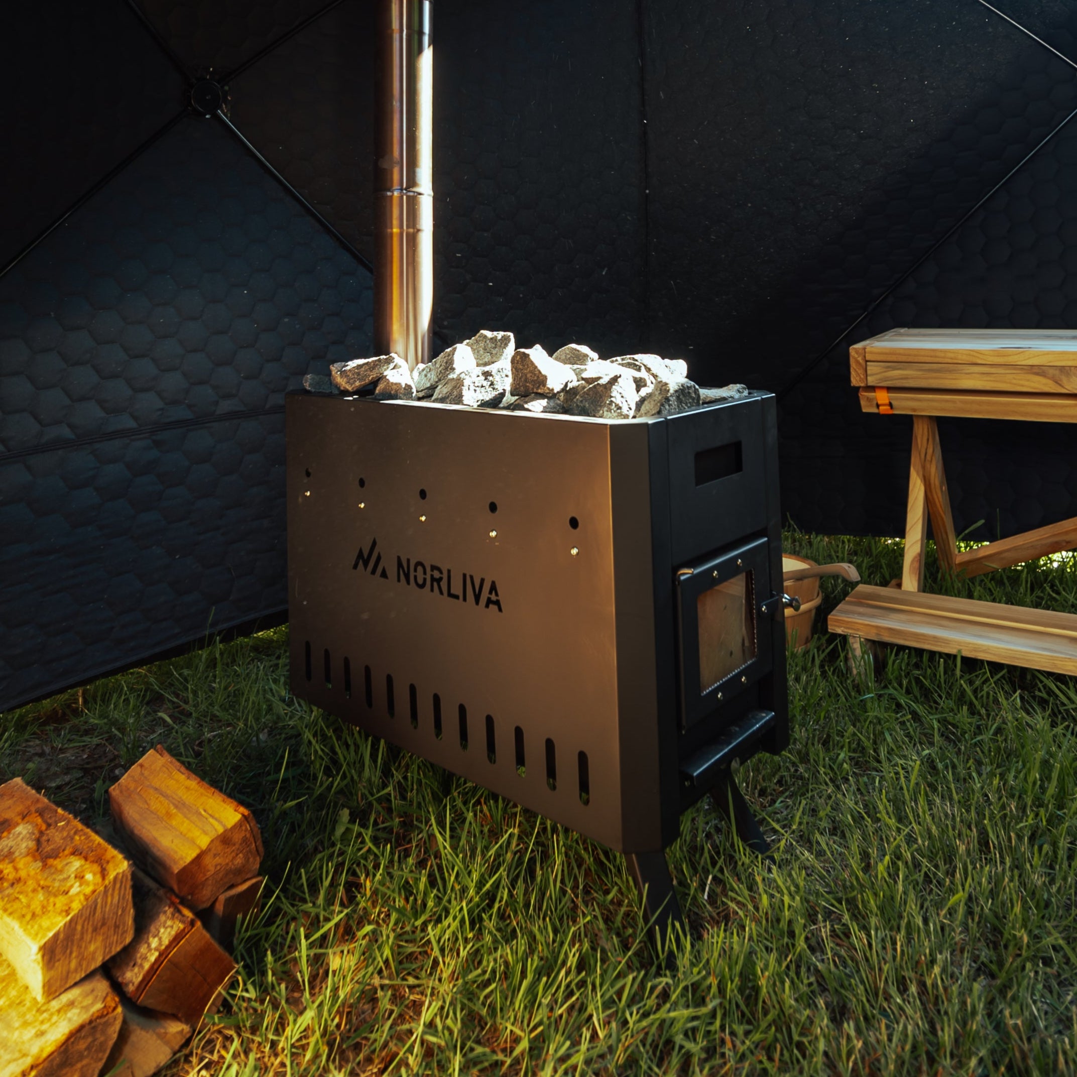 Sauna heater for Dalen/Fjorden sauna tent