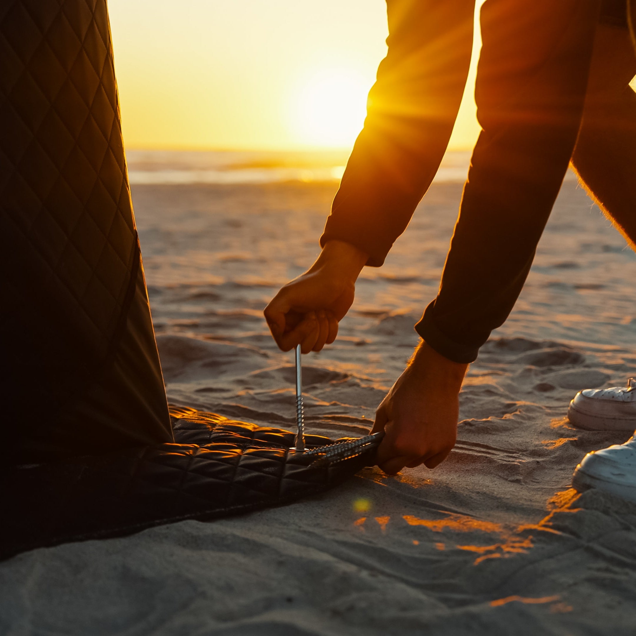 Mobile Fjorden sauna tent with sauna heater