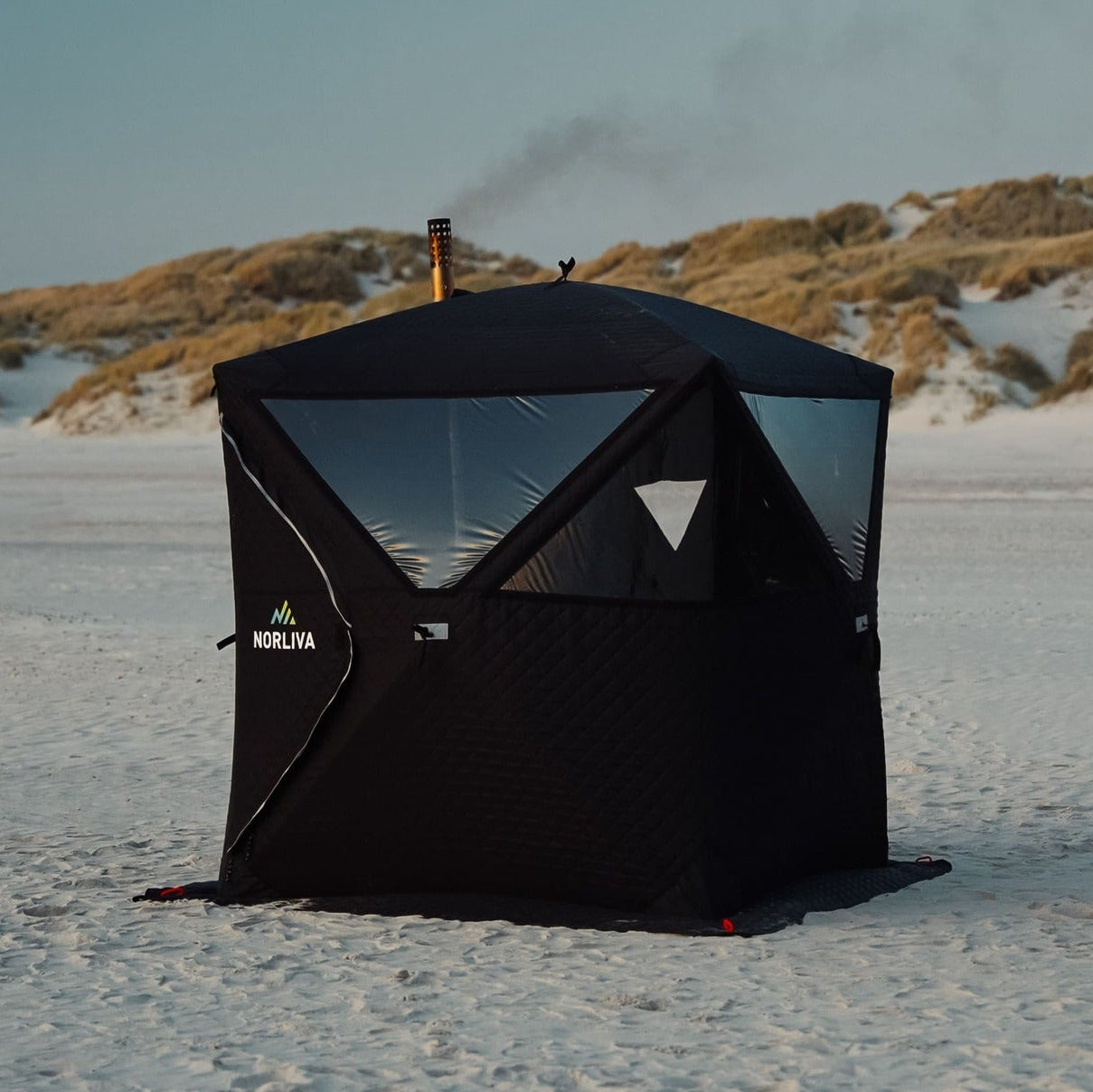Set: Sauna tent Isen 2.0 + stove + sauna accessories