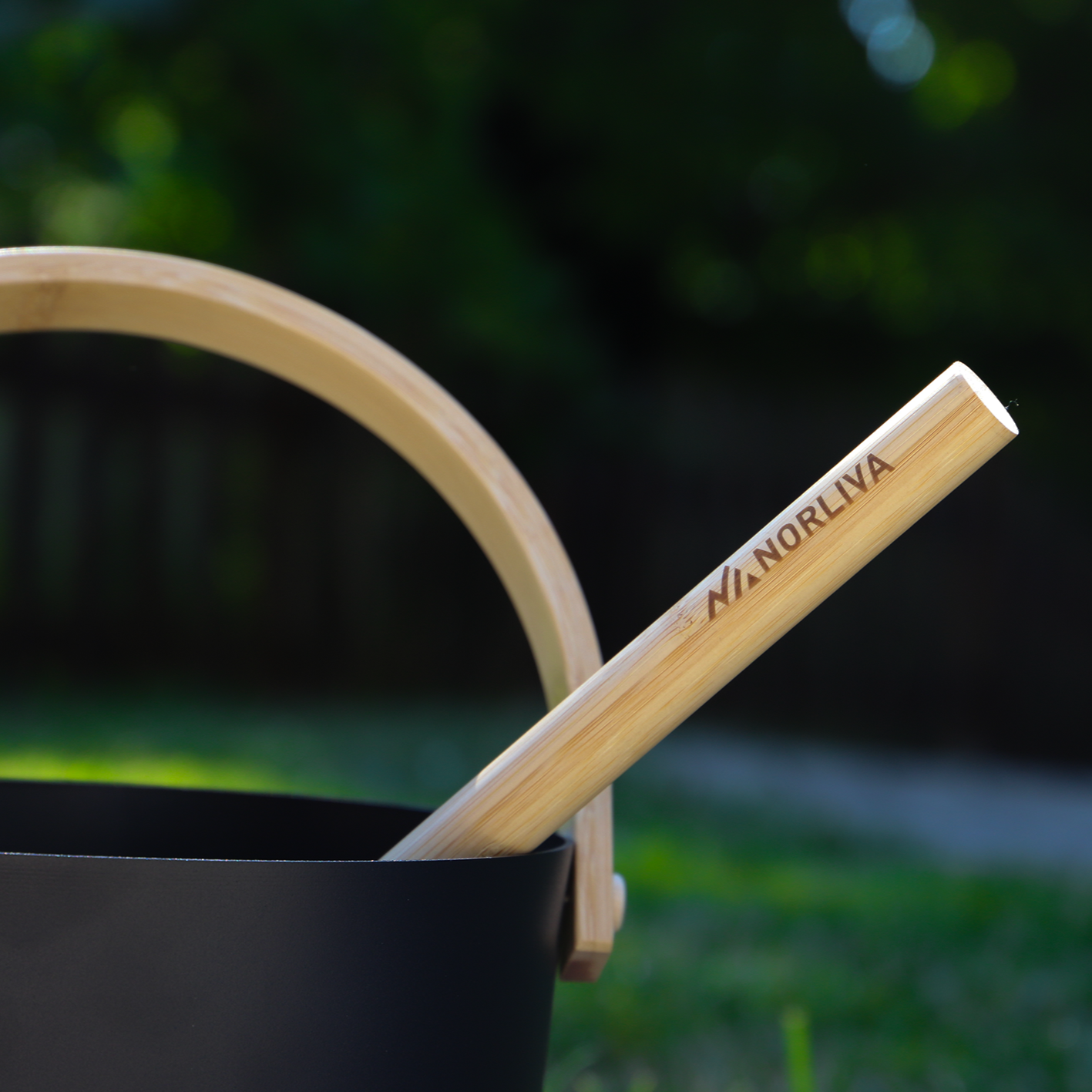 Sauna bucket and ladle