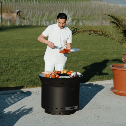 Feuerplatten-Grill, Plancha-Aufsatz Lunda