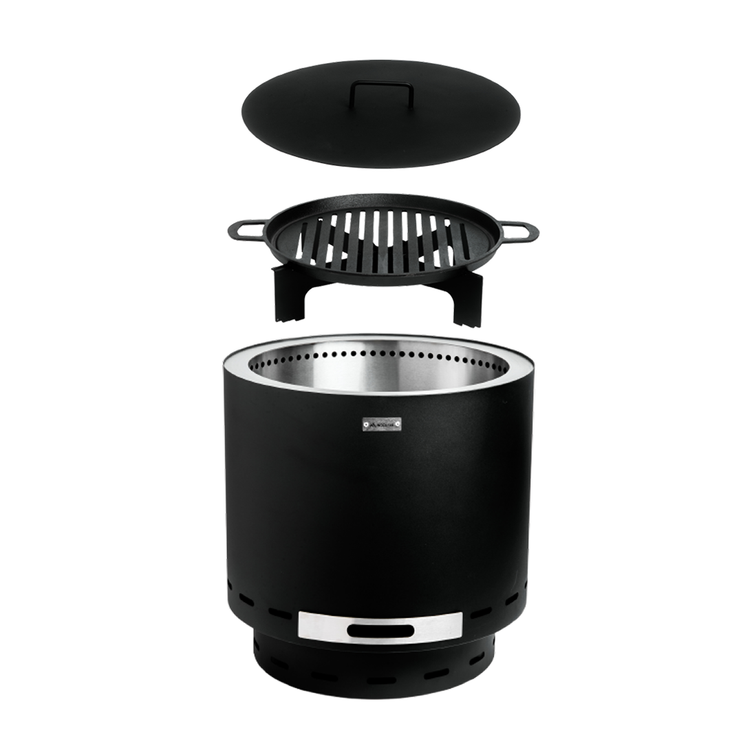 Set: Skara + lid + cast iron grill grate