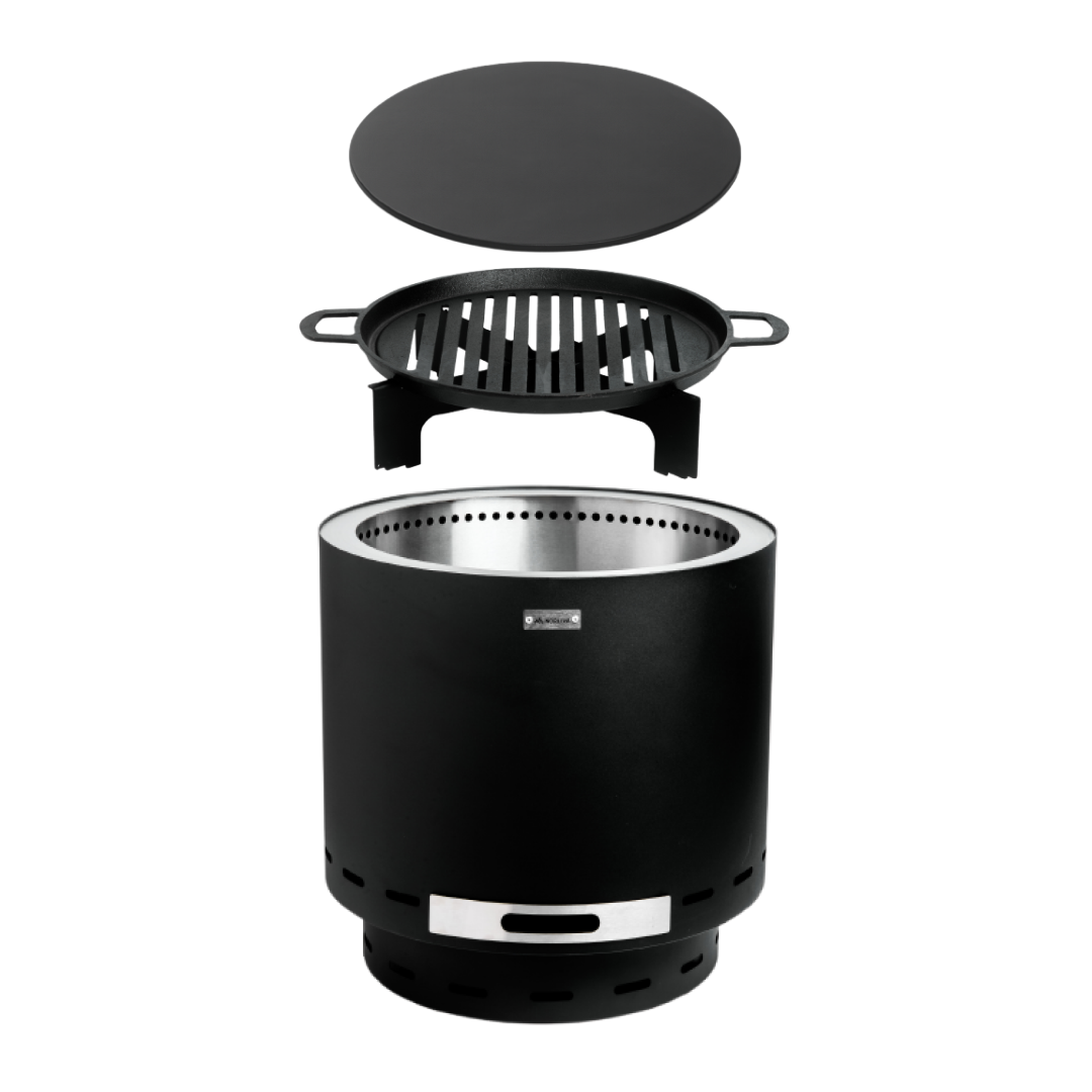 Set: Skara + lid + cast iron grill grate