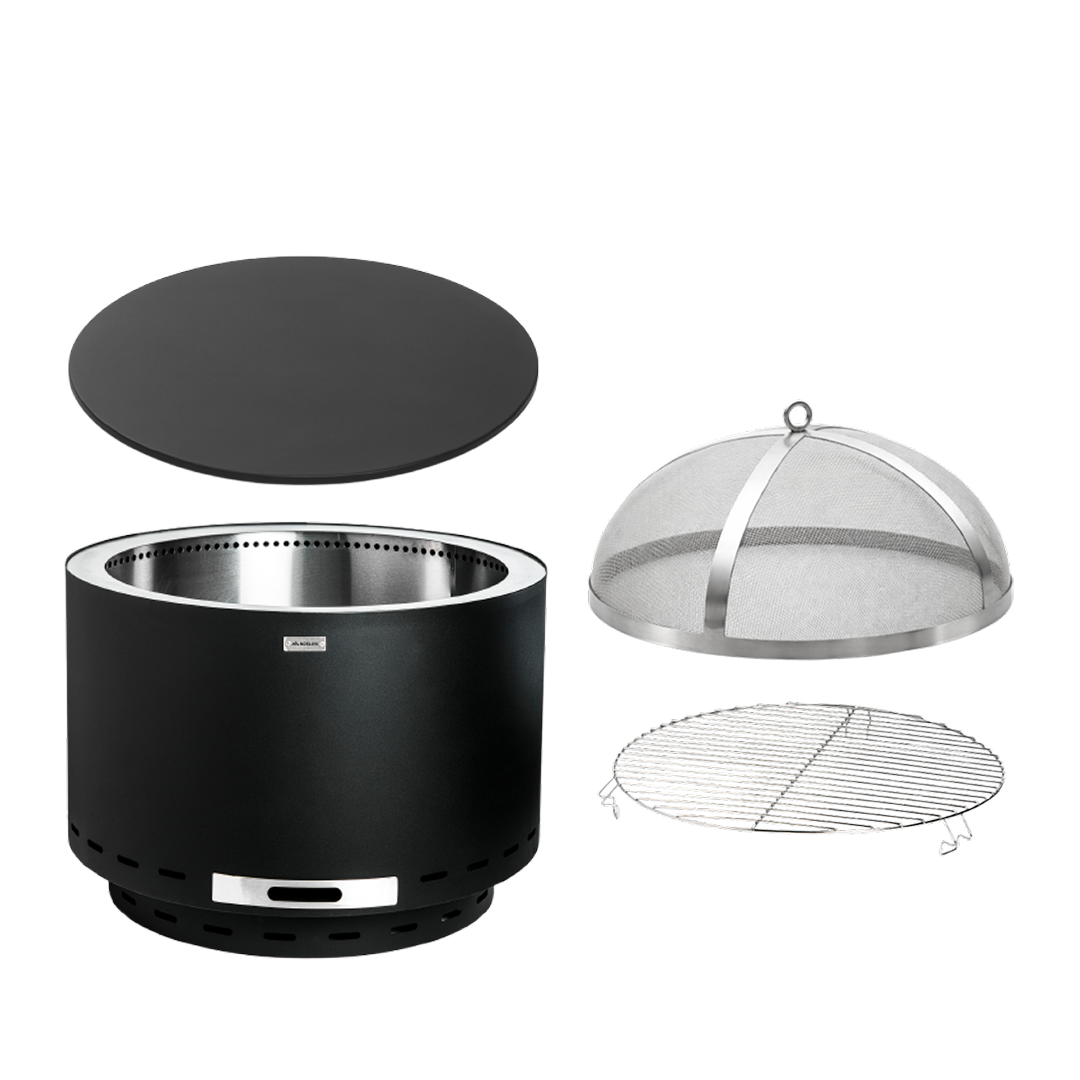 Set: Venna + Deckel + Grillrost + Funkenschutz