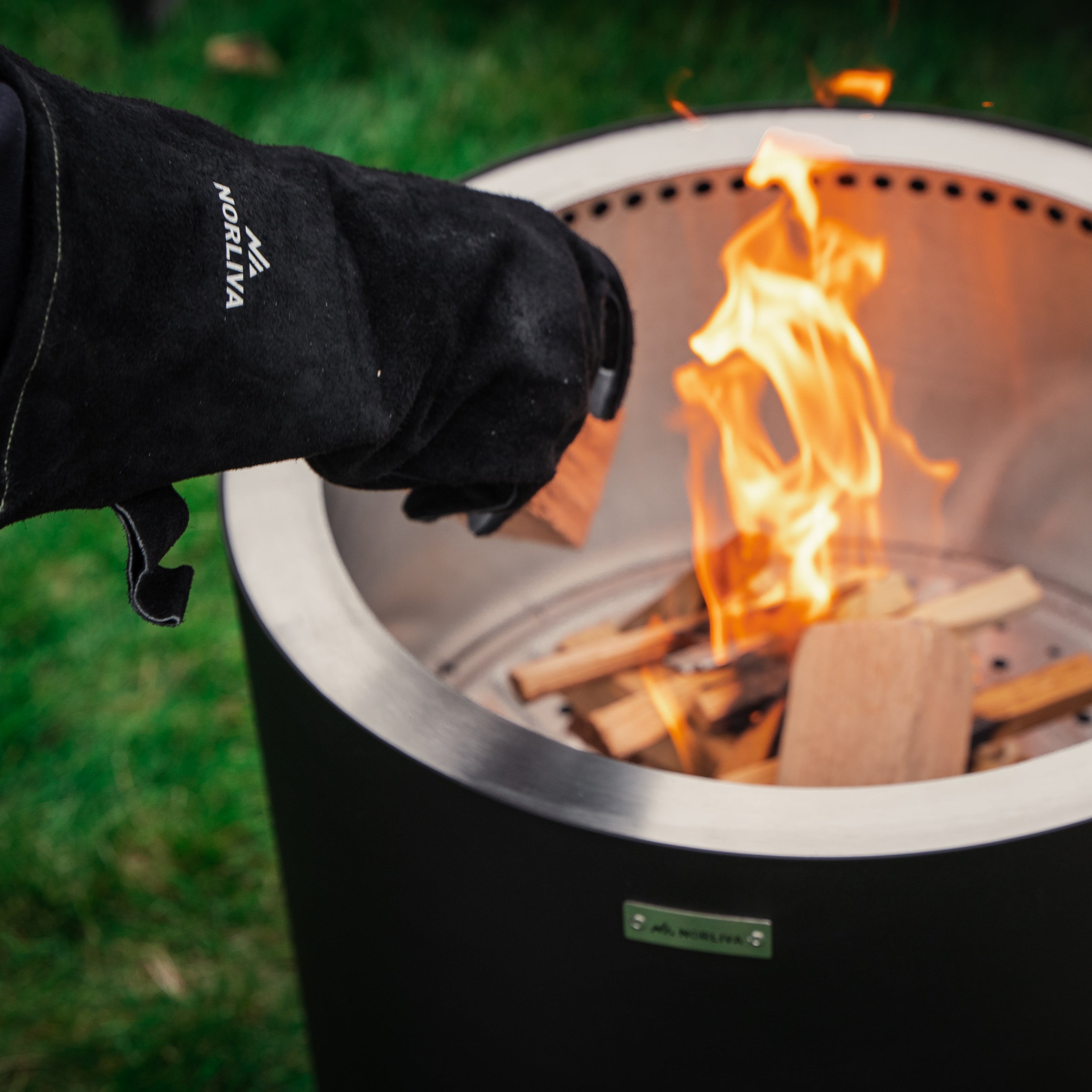 Fire protection gloves leather