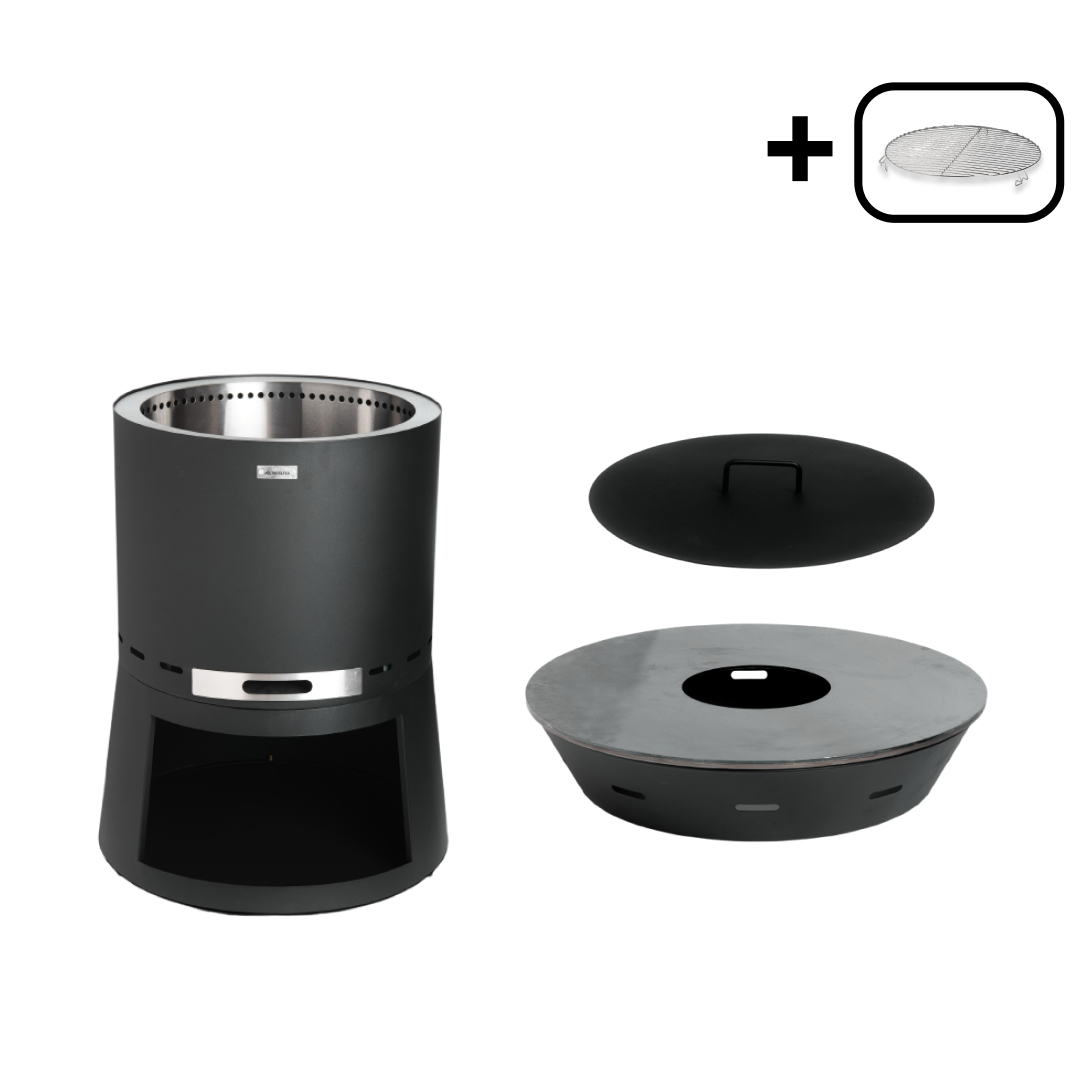 Set: Skara Pluss + fire plate grill + lid