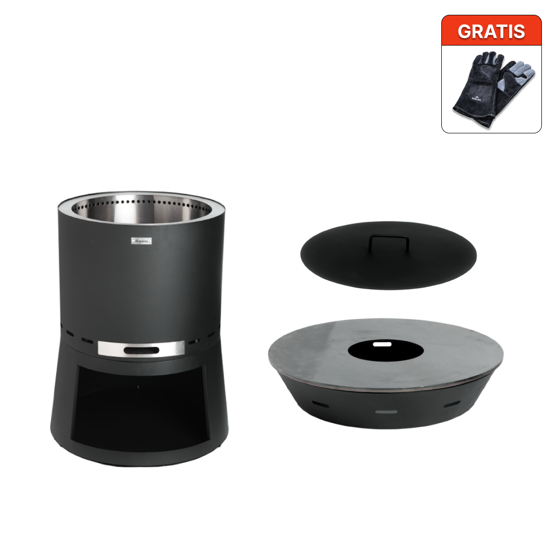 Set: Skara Pluss + fire plate grill + lid