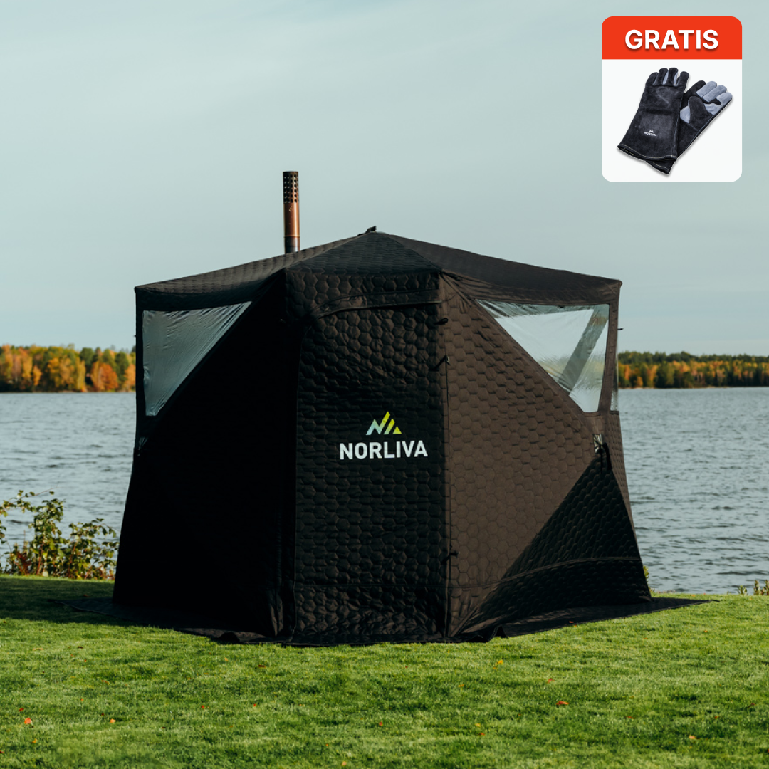 Mobile sauna tent Dalen with sauna stove