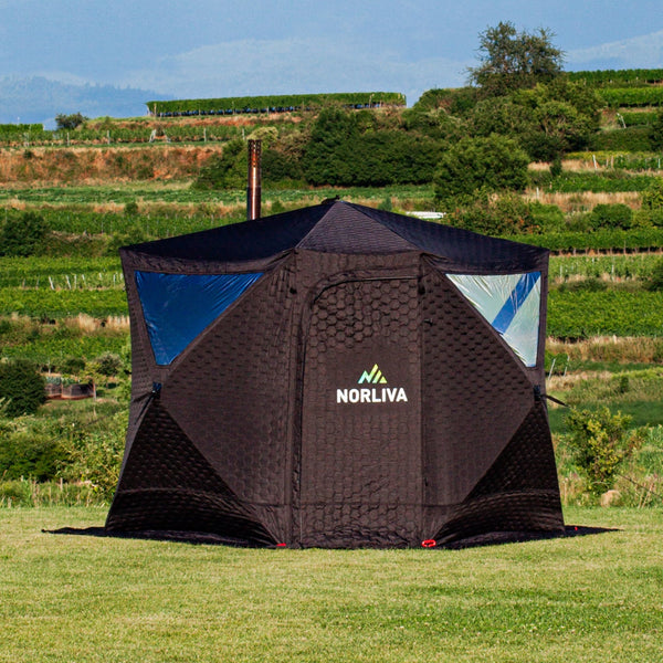 Mobile sauna tent Dalen with sauna stove