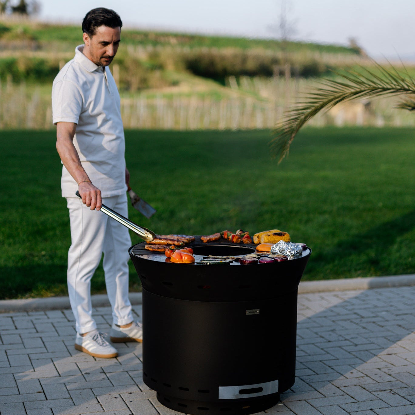 Feuerplatten-Grill, Plancha-Aufsatz Lunda