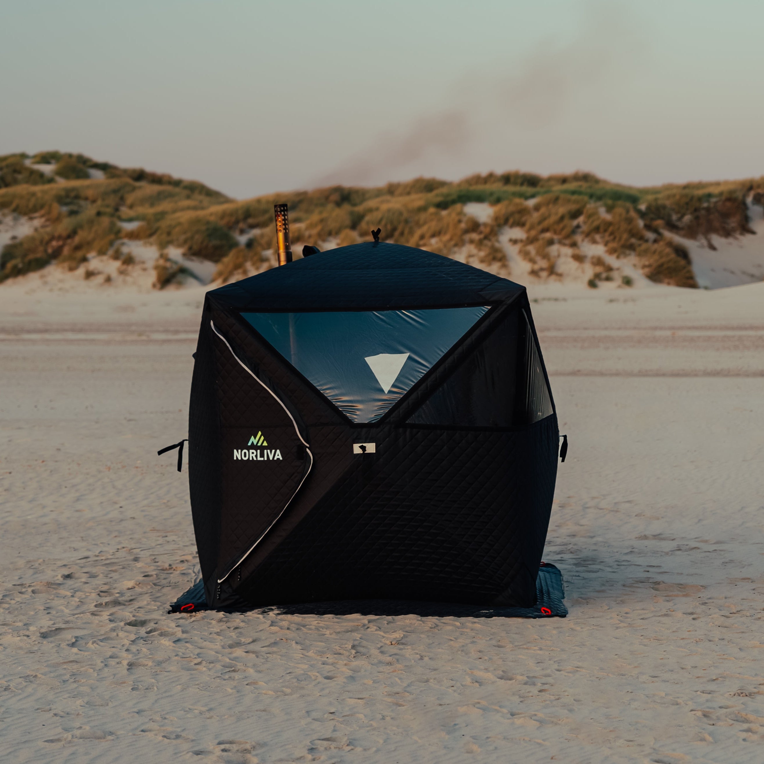 Mobile sauna tent Isen with sauna stove