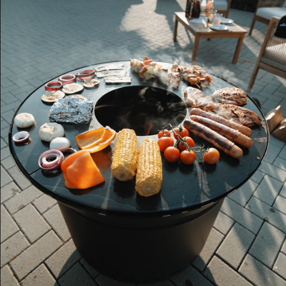 Feuerplatten-Grill, Plancha-Aufsatz Lunda