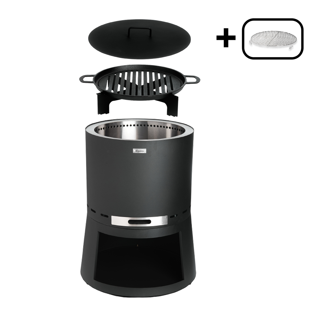 Set: Skara Pluss + Lid + Cast Iron Grill Grate