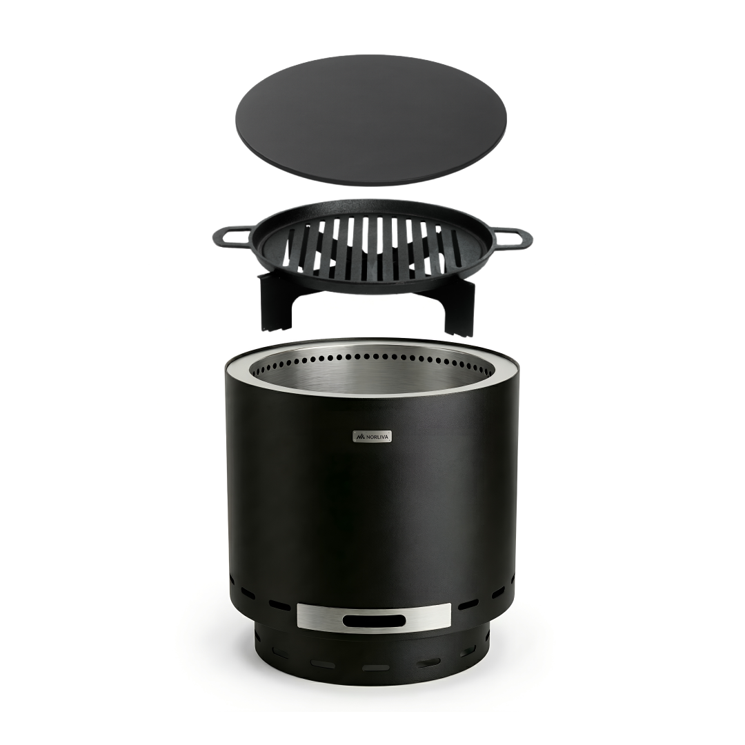 Set: Skara + lid + cast iron grill grate