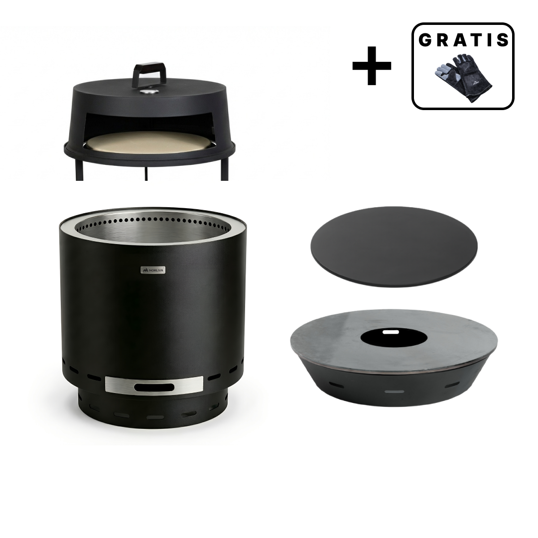 Set: Skara + Lid + Fire Plate Grill + Pizza Oven Attachment
