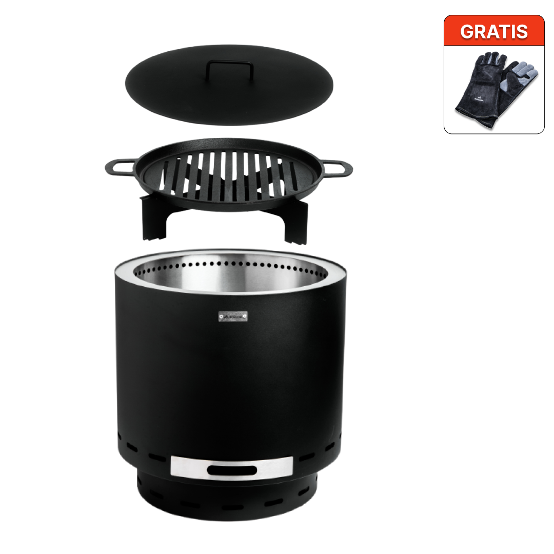 Set: Skara + lid + cast iron grill grate