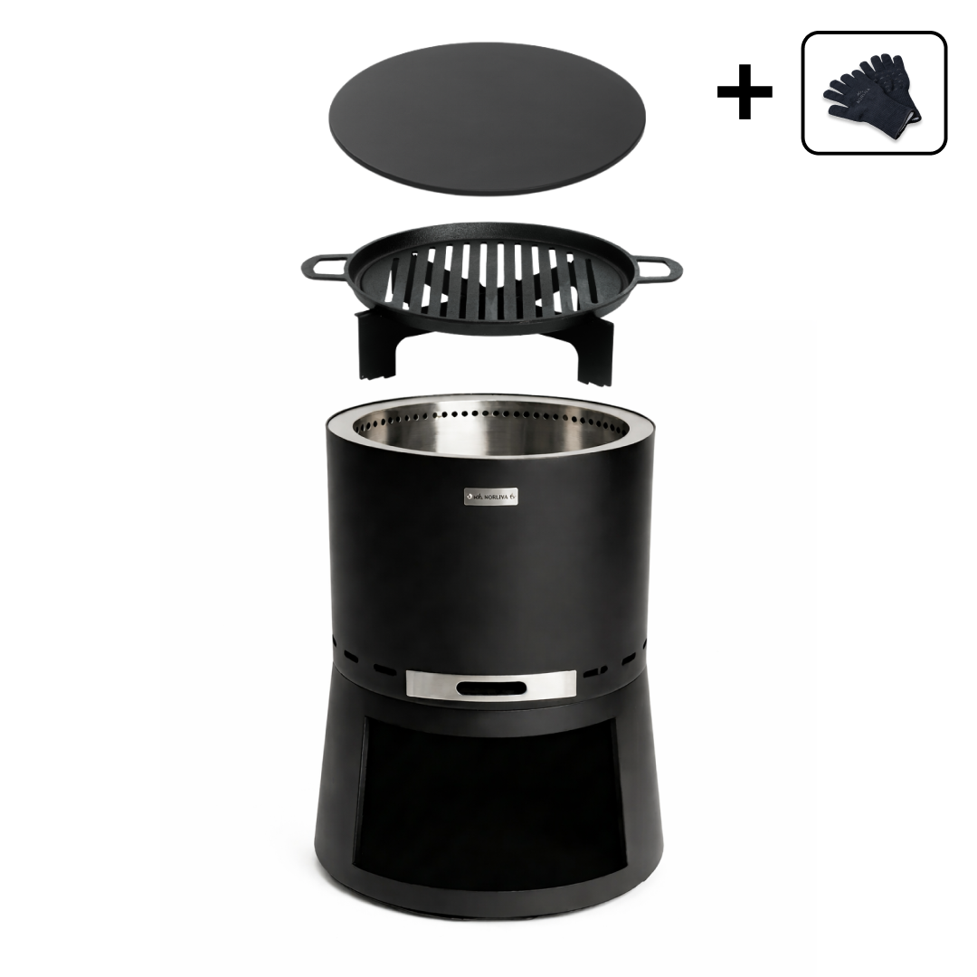 Set: Skara Pluss + Lid + Cast Iron Grill Grate