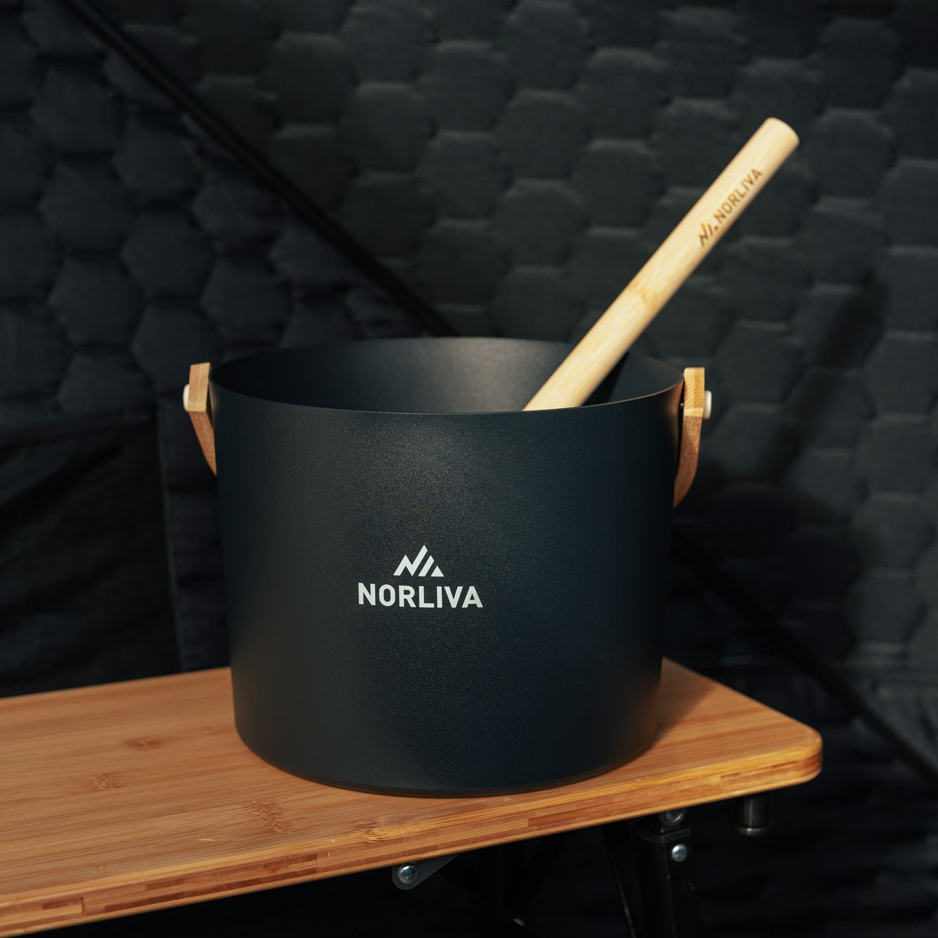Sauna bucket and ladle