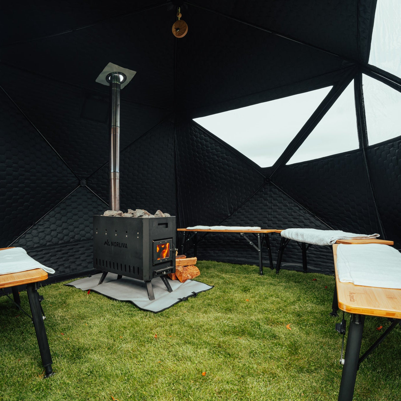 Mobile sauna tent Fjorden (without sauna stove)